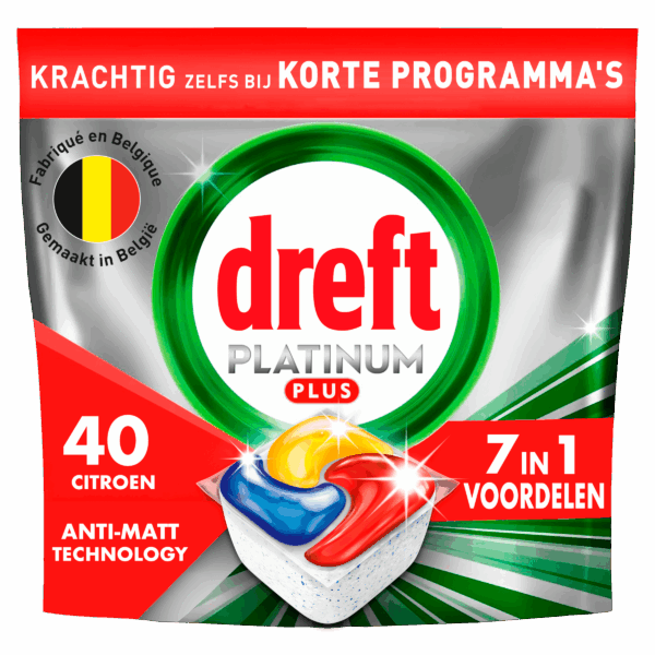 Dreft Platinum Plus Vaatwascapsules Lemon - PLUS