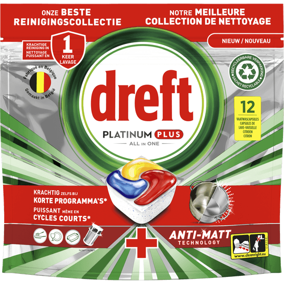 Dreft Vaatwastabletten platinum plus citroen - Dirk