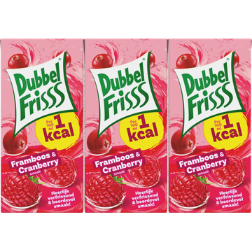 DubbelFrisss 1Kcal Framboos & Cranberry - JUMBO