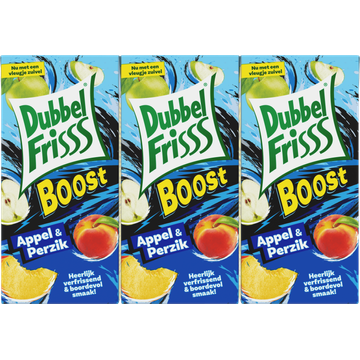 DubbelFrisss Boost Appel & Perzik - JUMBO