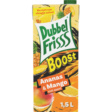DubbelFrisss Boost Drank Ananas & Mango met Appel - JUMBO