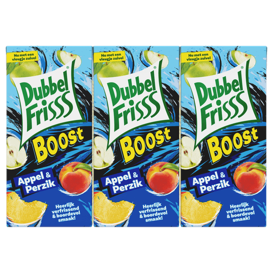 Dubbelfrisss Appel-perzik boost - Dirk