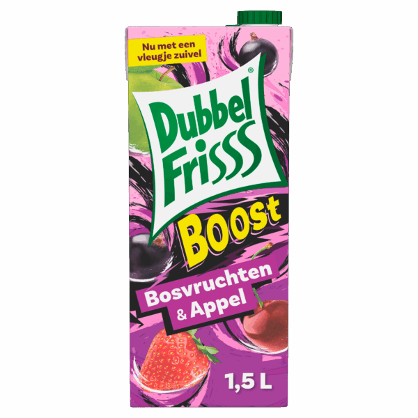 Dubbelfrisss Boost bosvruchten & appel - PLUS
