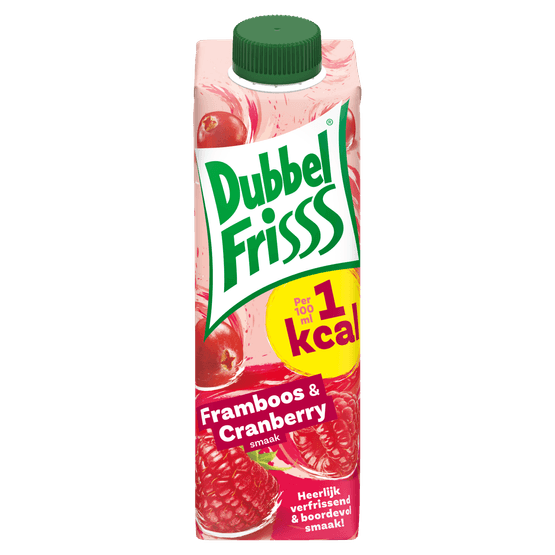 Dubbelfrisss Framboos-cranberry 1 kcal - Dirk