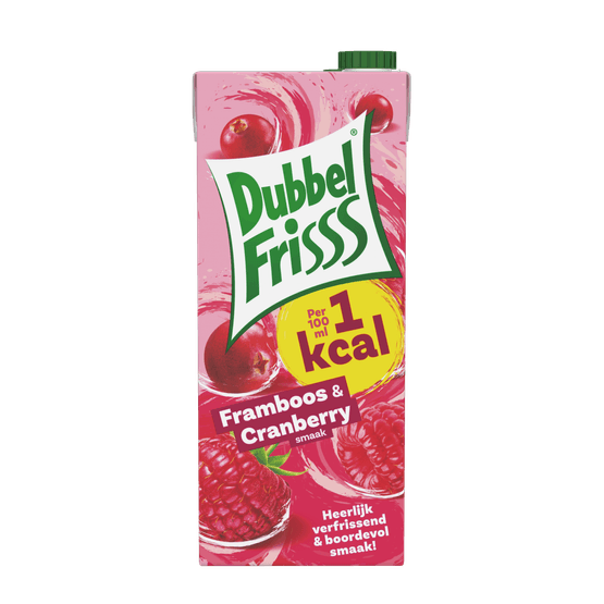 Dubbelfrisss Framboos-cranberry 1kcal - Dirk