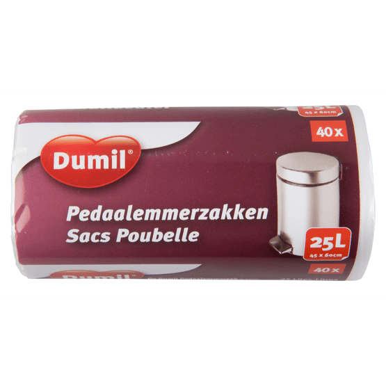Dumil Pedaalemmerzakken 25 liter - Dirk