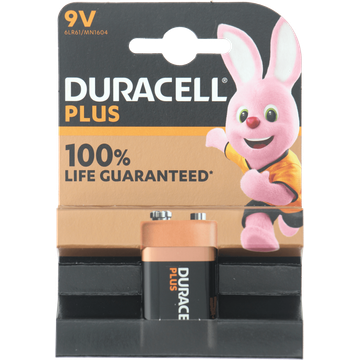Duracell Alkaline Plus 9V - JUMBO
