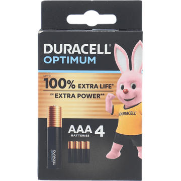 Duracell Optimum AAA 4 stuks - JUMBO