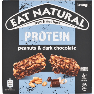 Eat Natural Fruit & Nut Bars Protein Peanuts & Dark Chocolate - JUMBO