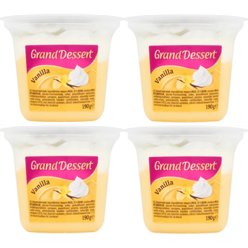 Ehrmann Grand Dessert Vanilla 4 x 190g - JUMBO