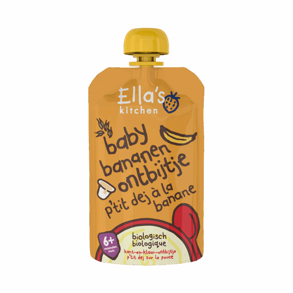 Ella's Kitchen 6+ Baby bananen ontbijtje - PLUS
