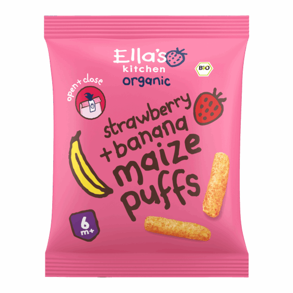 Ella's Kitchen 7+ Smikkelsticks Aardbei Banaan - PLUS