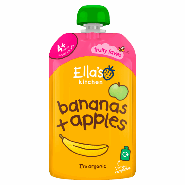 Ella's Kitchen Banaan appel 4+ - PLUS
