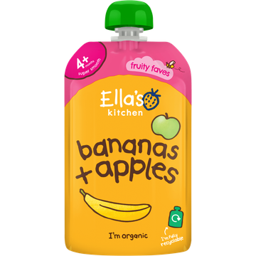 Ella's Kitchen Bananen + appels 4+ biologisch - JUMBO