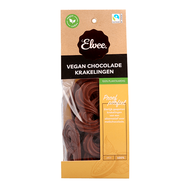 Elvee Chocolade krakelingen vegan - PLUS