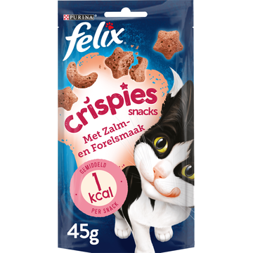 FELIX® Crispies met Zalm- & Forelsmaak - Kattensnacks - JUMBO