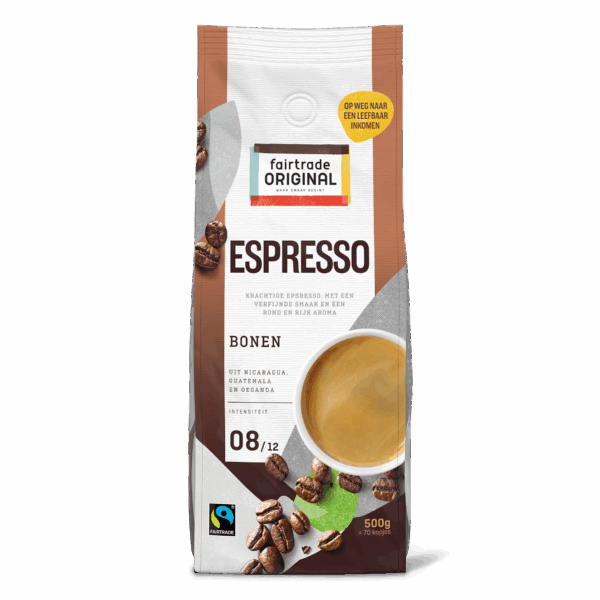 Fairtrade Original Espresso 8 Koffiebonen - PLUS