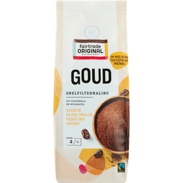 Fairtrade Original Goud Snelfiltermaling - JUMBO