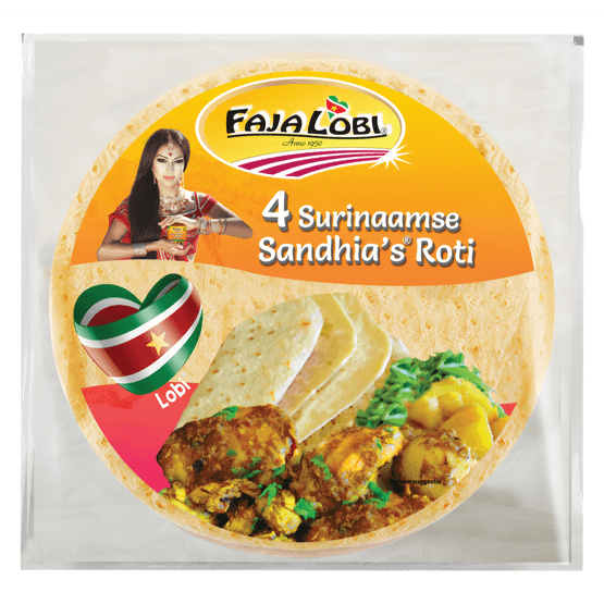 Faja Lobi Sandhia's roti 4 stuks - Dirk
