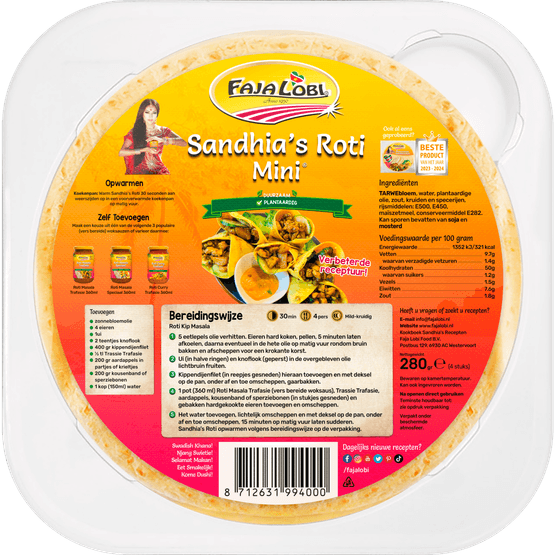 Faja Lobi Sandhias roti mini - Dirk