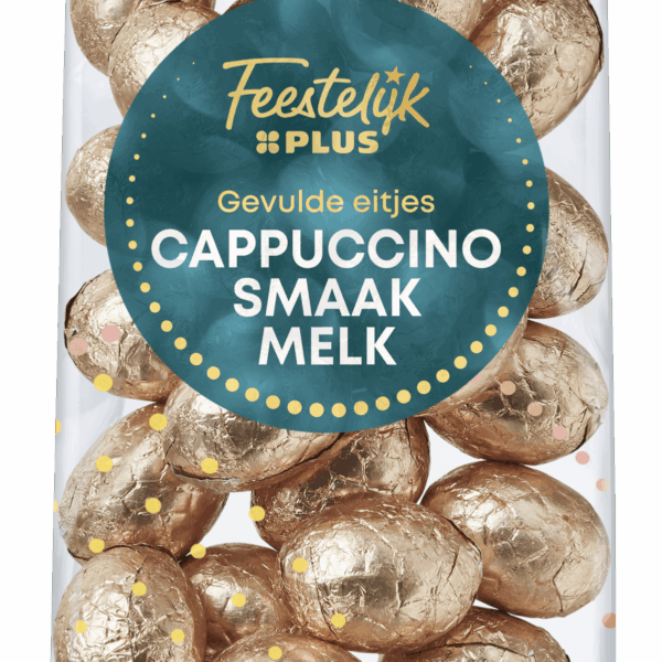 Feestelijk PLUS Paaseitjes Melk Cappuccino gevuld FT - PLUS
