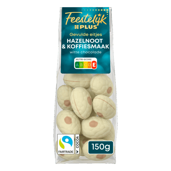 Feestelijk PLUS Paaseitjes wit koffie crème FT - PLUS