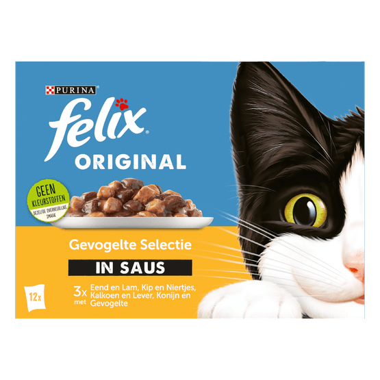 Felix Kattenvoer gevogelte selectie saus - Dirk
