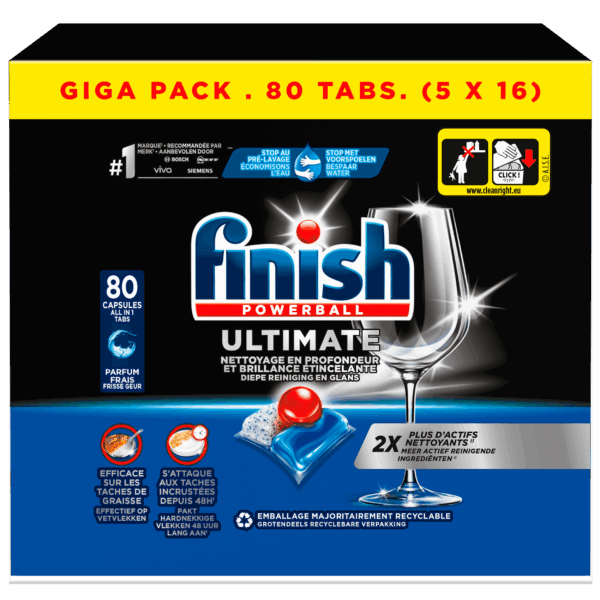 Finish Ultimate Vaatwascapsules Giga Pack - PLUS