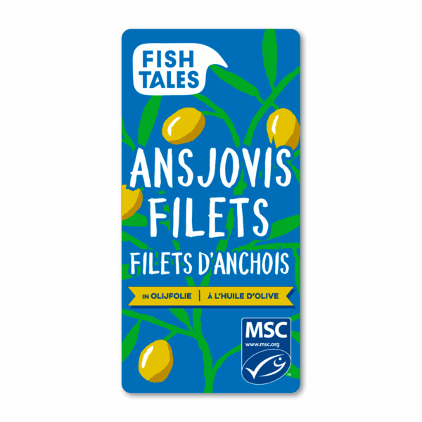 Fish Tales Ansjovisfilets in olijfolie MSC - PLUS