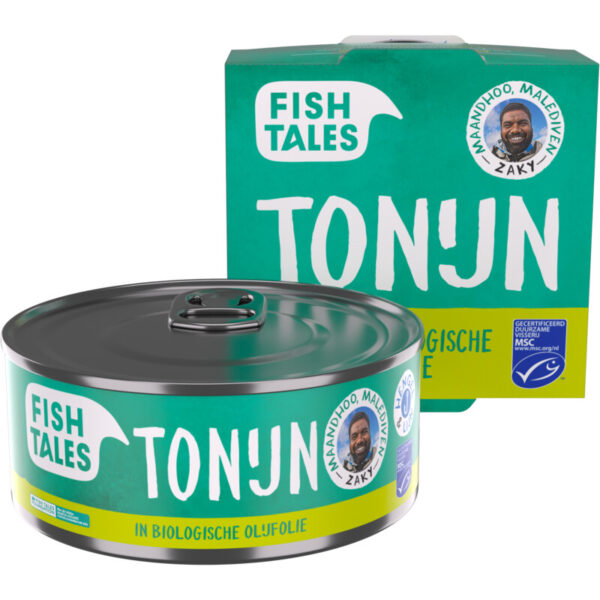 Fish Tales Skipjack Tonijn in Biologische Olijfolie - Albert Heijn