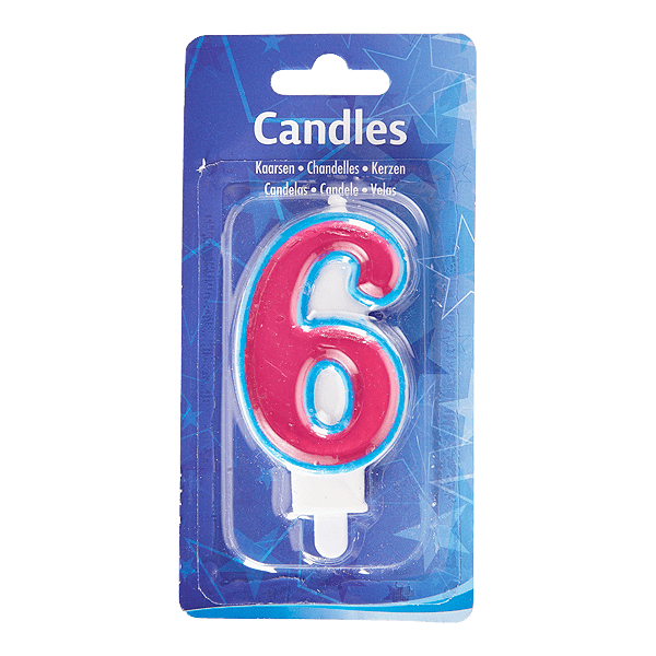 Folat Cijferkaars nummer 6 - PLUS