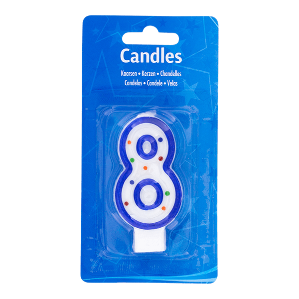 Folat Cijferkaars nummer 8 - PLUS