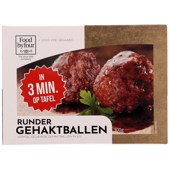Food by four Gehaktballen gegaard - Dirk