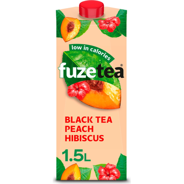 Fuze Tea Black Iced Tea Peach Hibiscus - JUMBO