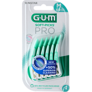 GUM Soft-Picks Advanced Regular / Medium Tandenstoker Value Pack 60 Stuks - JUMBO