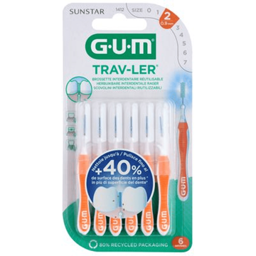 GUM Trav-Ler ISO 2 0.9 mm 1 Stuk - JUMBO