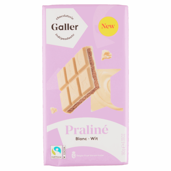 Galler Chocoladereep Wit Praliné - PLUS