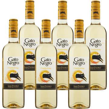 Gato Negro - Chardonnay - 6 x 750 ML - zonder doos - JUMBO