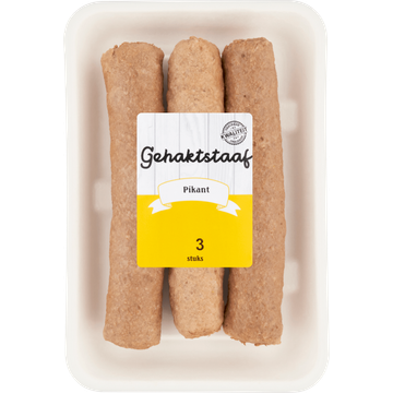Gehaktstaaf Pikant 3 Stuks 375 g - JUMBO