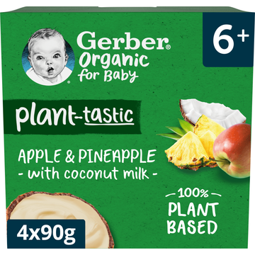 Gerber Plant-tastic Plantaardig Toetje Appel Ananas - JUMBO