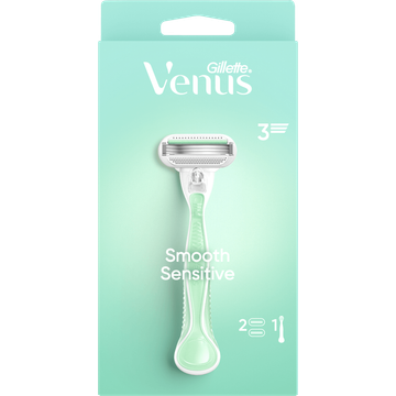 Gillette Venus Smooth Sensitive Voor Vrouwen 1 Handvat + 2 Navulmesjes - JUMBO