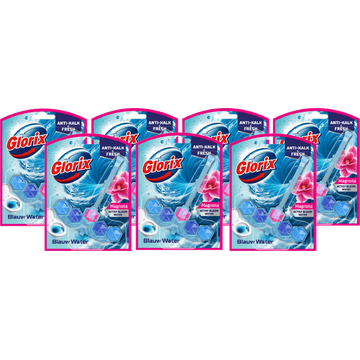 Glorix Blauw Water Magnolia WC Blok - JUMBO