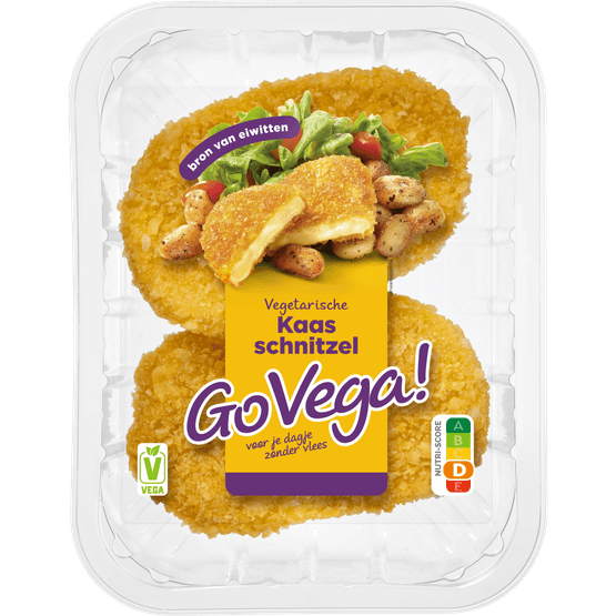 Go Vega! Kaasschnitzel 2 stuks - Dirk