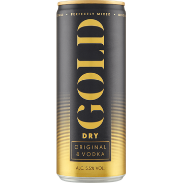 Gold Dry Original & Vodka Alcoholic Beverage - JUMBO