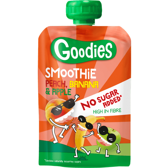 Goodies Knijpzakje smoothie perzik