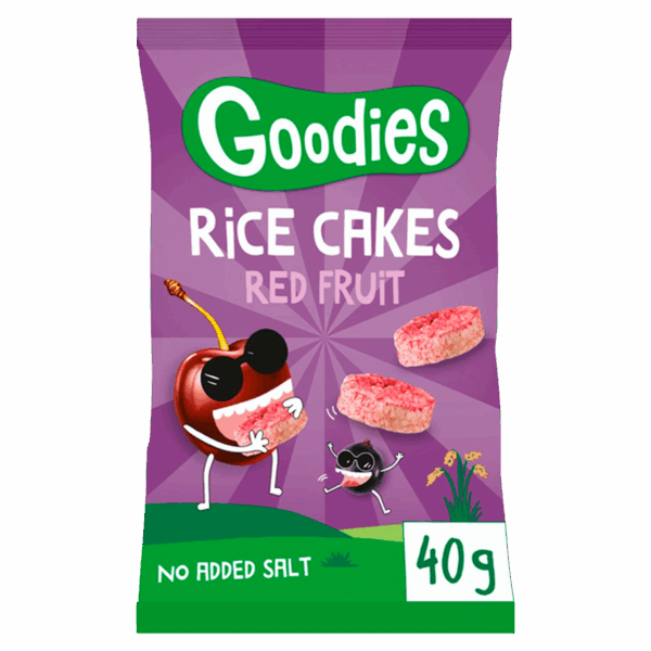 Goodies Rice cakes rood fruit - PLUS