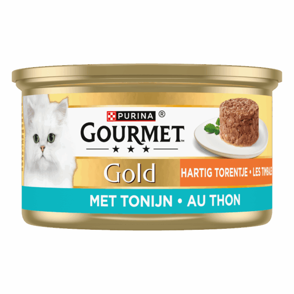 Gourmet Gold Hartig Torentje kattenvoer tonijn - PLUS