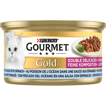 Gourmet Gold Luxe Mix Kattenvoer nat met Zeevis - JUMBO