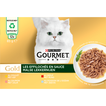 Gourmet Gold Malse Lekkernijen Kattenvoer nat met Kip