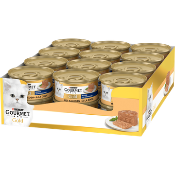 Gourmet Gold Mousse Kattenvoer nat met Kalkoen - JUMBO